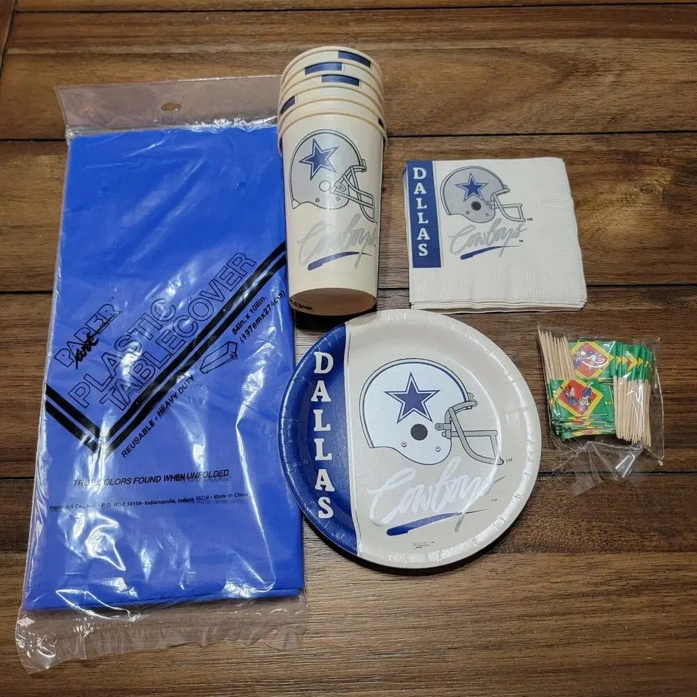 VINTAGE Team NFL Dallas Cowboys Party Pack (opened)